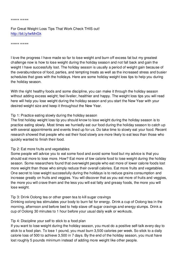 Quickest way to lose weight for holiday Quickest way to lose weight for holiday